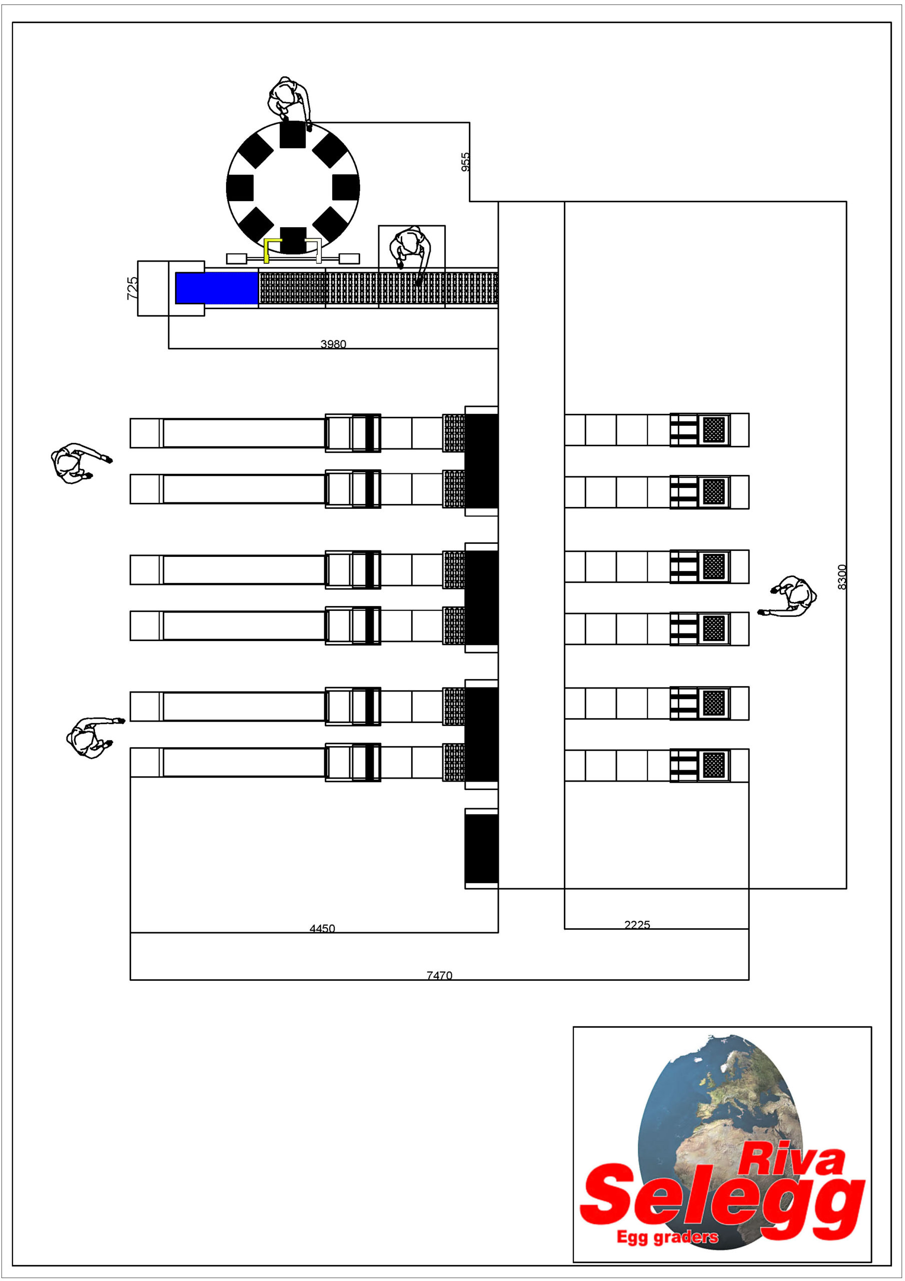 Layout E20 E18 with 6 Auto pack lines